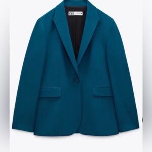 Zara Teal Women's Blazer